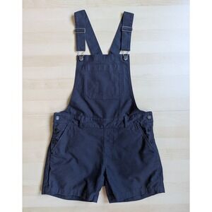 Bridge And Burn Navy Minimalist Overall Shorts Medium